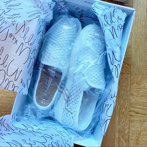 Wild Pair Eidyth Rhinestone Slip-On Platform Sneakers Glam White 6 NIB - Picture 10 of 12